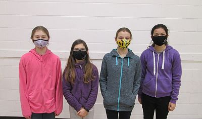 Mykhaela Kostelnyk, Sarah Stainer, Hannah Sears, Kyla Farquharson - Saltcoats School